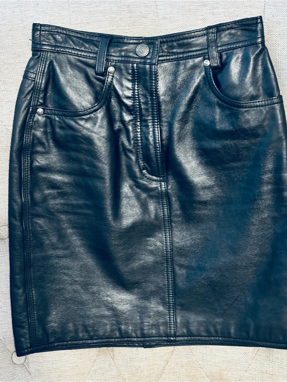 Harley Davidson Leather Skirt